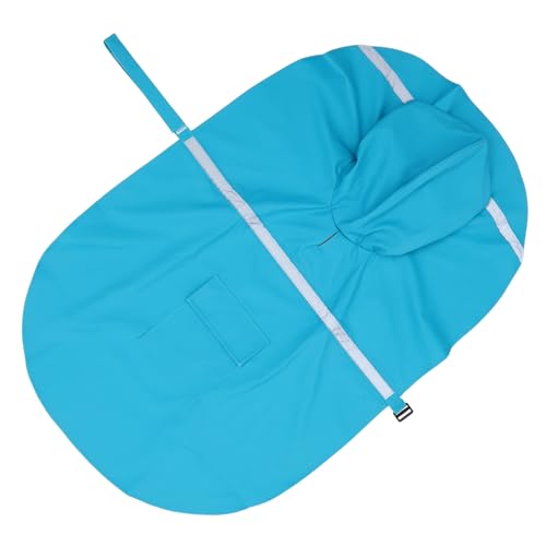 HANABASS Wasserdichter Hunderegenmantel Reflektierend Klein Großer Hunde Regenmantel Regenmantelhunde Hunderegenmantel Mit Beingurten Welpe Coole Hundejacke Pu Sky-Blue HANABASS Wasserdichter Hunderegenmantel Reflektierend Klein Großer Hunde Regenmantel Regenmantelhunde Hunderegenmantel Mit Beingurten Welpe Coole Hundejacke Pu Sky-Blue von HANABASS