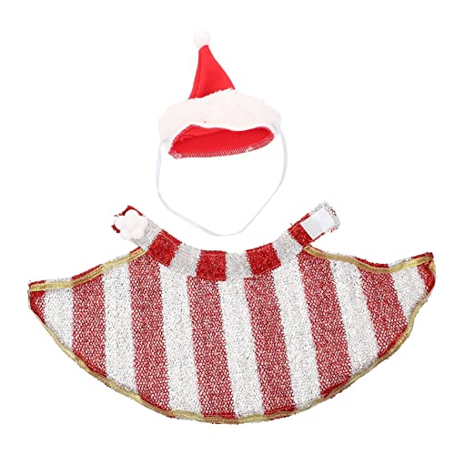 HANABASS Weihnachtliches Haustier Kostüm Set Kleines Cosplay Outfit mit Cape und Weihnachtsmütze Hautfreundlich Bequem für Katzen und Hunde Festliche Winterkleidung und Fotoshooting Zubehör HANABASS Weihnachtliches Haustier Kostüm Set Kleines Cosplay Outfit mit Cape und Weihnachtsmütze Hautfreundlich Bequem für Katzen und Hunde Festliche Winterkleidung und Fotoshooting Zubehör von HANABASS