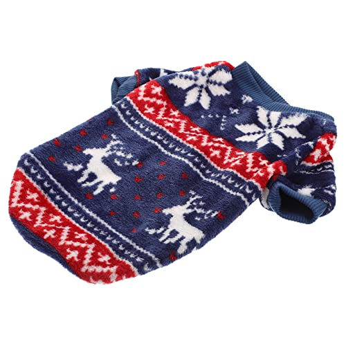 HANABASS Weihnachtspullover Für Haustiere Elch Hundekostü Warme Hundekleidung Halloween-Haustier- Hunde-Sweatshirt Halloweenkostü Weihnachtsmannkostü Party-Haustier Polyester HANABASS Weihnachtspullover Für Haustiere Elch Hundekostü Warme Hundekleidung Halloween-Haustier- Hunde-Sweatshirt Halloweenkostü Weihnachtsmannkostü Party-Haustier Polyester von HANABASS
