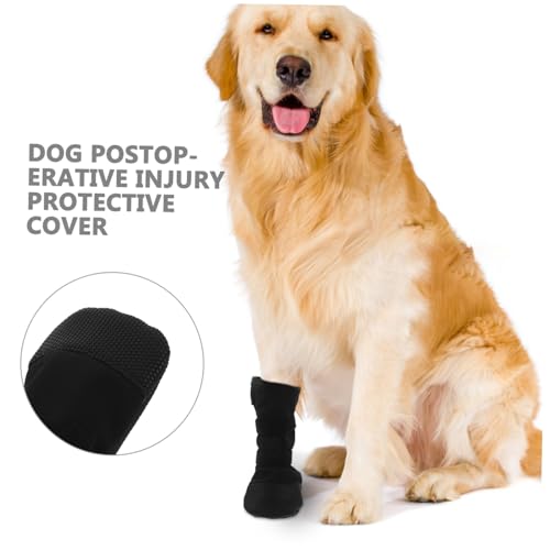 HANABASS wasserdichte Hundesocken Mit Rutschfester Sohle Für Mittelgroße Bis Große Hunde Schützen Vor Wasser Schlamm Und Heißen Oberflächen Für Outdoor-aktivitäten Und Wundheilung von HANABASS