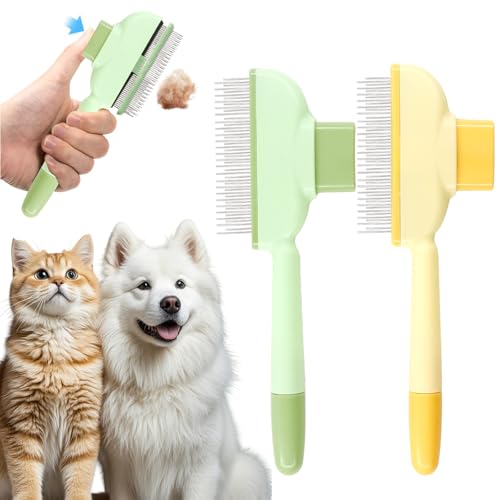 Selbstreinigender Flohkamm für Katzen,Katzenkamm,Pflegeeinrichtung für Haustiere,Selbstreinigende Katzenbürste Flohkamm Katze Hund,Katzenkamm Massagekamm Mit Entriegelungsknopf, Hundekamm Selbstreinigender Flohkamm für Katzen,Katzenkamm,Pflegeeinrichtung für Haustiere,Selbstreinigende Katzenbürste Flohkamm Katze Hund,Katzenkamm Massagekamm Mit Entriegelungsknopf, Hundekamm von HANGGON