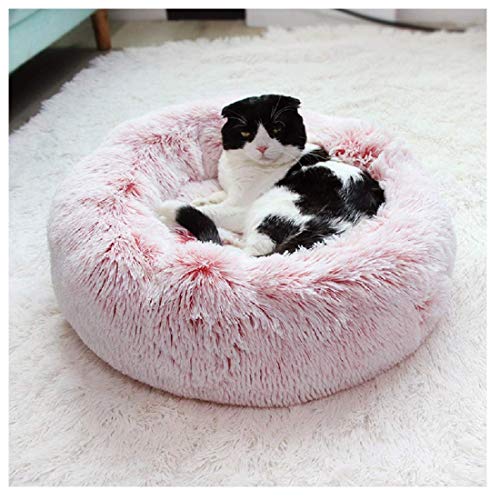 Hanhan Hundebett / Katzenbett, Kunstfell, für mittelgroße und kleine Hunde, selbsterwärmendes Kissen für drinnen von HANHAN
