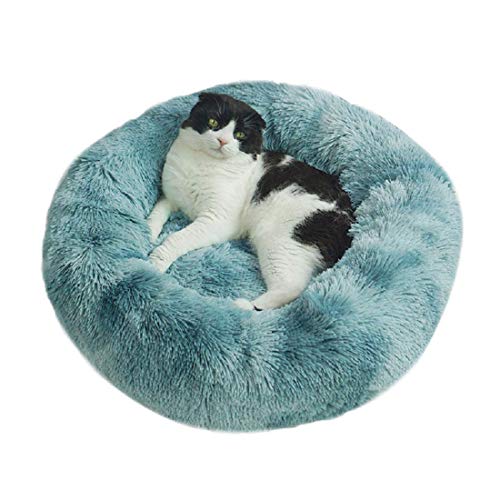 Hanhan Hundebett / Katzenbett, Kunstfell, für mittelgroße und kleine Hunde, selbsterwärmendes Kissen für drinnen von HANHAN