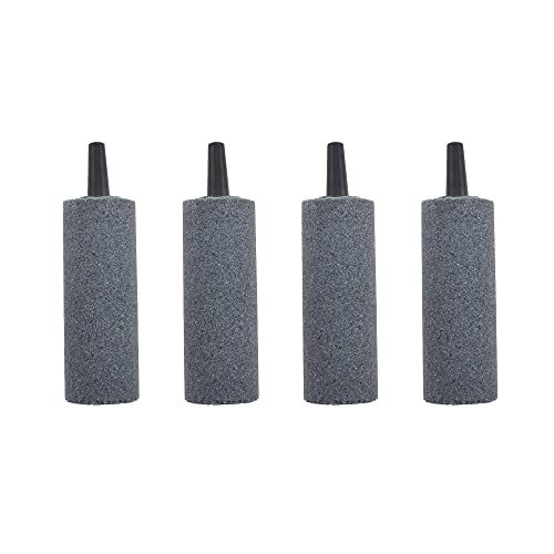 Hao Pro 50 mm Durchmesser Luftstein Zylinder sorgen für Belüftung gleichmäßige Blasenverteilung Mineral Bubble Diffusor Airstones Multifunktions-Gley 4 Stück für Aquarium Tank Luftpumpe Hydrokultur von HAO PRO