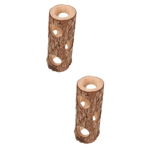 HAPINARY 2 Stücke Tier Zubehör Holz Hamster Häuser Hideouts Pet Tunnel Für Wohnkultur von HAPINARY
