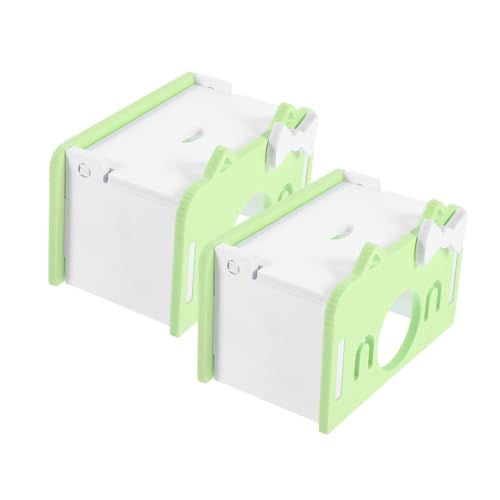 HAPINARY 2stücke Hamsterhütte Aus PVC Für Kleintiere Hamster Haus Hideout Für Hamster Chinchilla Und Meerschweinchen Spielzeug Zubehör Für Käfig von HAPINARY