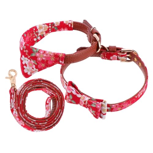HAPINARY Halsband Hund Leine Satz 3-teilig Haustierbedarf Dreieckstuch Leicht Gefertigt Passendes HAPINARY Halsband Hund Leine Satz 3-teilig Haustierbedarf Dreieckstuch Leicht Gefertigt Passendes von HAPINARY