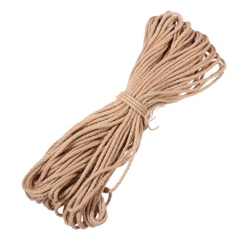 HAPINARY 1 STK Hanfseil Ersatzkratzturm Geschenkband natürliches Band Retro Styles Hand schmuck beige Ersatz für Katzenkratzbaum Katzengreifsäulenseil Handbuch Klettergerüst für Katzen Jute von HAPINARY