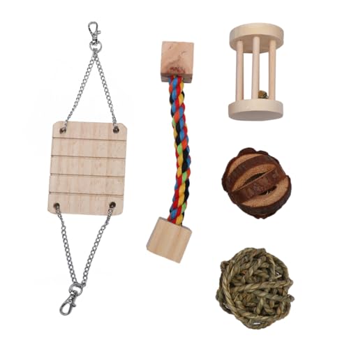 HAPINARY Holzspielzeug Für Hamster 5-teiliges Spielzeugset Zum Kauen Von Backenzähnen Für Haustiere Zur Unterhaltung des Haustiers HAPINARY Holzspielzeug Für Hamster 5-teiliges Spielzeugset Zum Kauen Von Backenzähnen Für Haustiere Zur Unterhaltung des Haustiers von HAPINARY