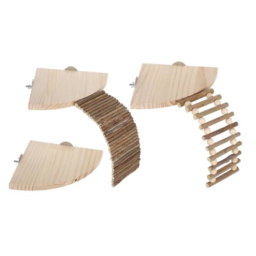 HAPINARY 1 Satz Haustiermahlholzleiter zur Beschäftigung von Ratten Haustierleiter für Käfig Hamster-Holzplattform kleine Holzplattform Plattform für Haustier hölzern HAPINARY 1 Satz Haustiermahlholzleiter zur Beschäftigung von Ratten Haustierleiter für Käfig Hamster-Holzplattform kleine Holzplattform Plattform für Haustier hölzern von HAPINARY