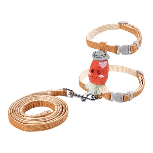 HAPINARY Katzengeschirr Und Leine Satz Geschirr Für Kleine Haustiere Bequeme Weste Mit Robustem Zugseil HAPINARY Katzengeschirr Und Leine Satz Geschirr Für Kleine Haustiere Bequeme Weste Mit Robustem Zugseil von HAPINARY