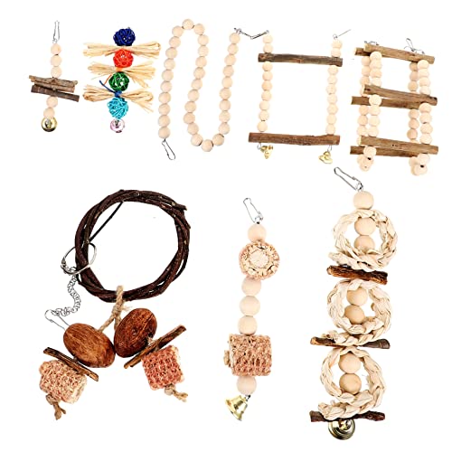 HAPINARY Vogel Papagei Schaukel Spielzeug Papagei Barsch Schaukel Große Papagei Barsch Vogel Spielzeug für Sittich Sicher Holz Einfach Installieren HAPINARY Vogel Papagei Schaukel Spielzeug Papagei Barsch Schaukel Große Papagei Barsch Vogel Spielzeug für Sittich Sicher Holz Einfach Installieren von HAPINARY