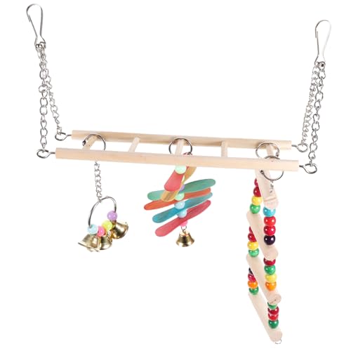 HAPINARY Set Von Vogelkäfig Ständer Spielzeug Vogel Sittich Holz Vogel Decor Vogel Spielplatz Spielzeug Zufällige Farbe HAPINARY Set Von Vogelkäfig Ständer Spielzeug Vogel Sittich Holz Vogel Decor Vogel Spielplatz Spielzeug Zufällige Farbe von HAPINARY