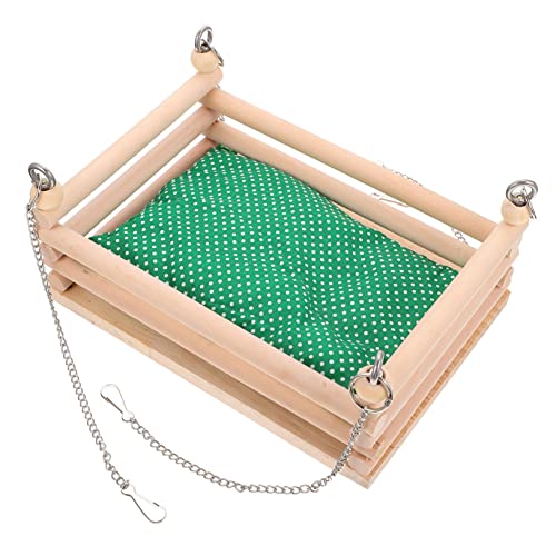 HAPINARY Hamster Kokoshütte Bett Holz Kleintier Hängematte Atmungsaktive Baumwolle Pad Zubehör HAPINARY Hamster Kokoshütte Bett Holz Kleintier Hängematte Atmungsaktive Baumwolle Pad Zubehör von HAPINARY