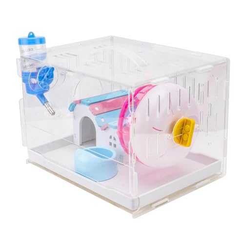 HAPINARY Heller und attraktiver Hamster-Villa-Käfig Schublade für Haustiere zur Entspannung zufällige Farbe HAPINARY Heller und attraktiver Hamster-Villa-Käfig Schublade für Haustiere zur Entspannung zufällige Farbe von HAPINARY