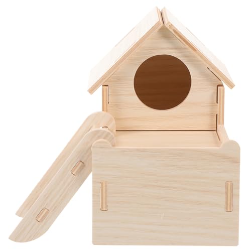 HAPINARY 1 Set Hamster Massivholz Versteck Haus Hamster Unterschlupf Hamster Verstecke Hamster Versteck Holz Hamster Versteck Hütte Hamster Häuser Verstecke Kleine Haustier Versteck Haus von HAPINARY