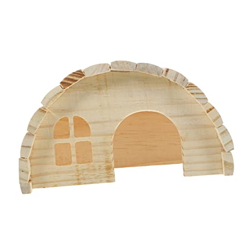 HAPINARY Satz Hölzernes Hamsterhaus Spielzeug Für Kleine Haustiere Versteck Aus Holz Für Hamster Und Chinchilla Schlafhaus Haustierzubehör von HAPINARY