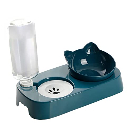 HAPINARY 1satz Katzenfutter Und Wassernapf Erhöhter Position Automatischer Wasserzufuhr Und Rutschfestem Design Für Kleine Katzen Und Kätzchen Blau Nordic Style HAPINARY 1satz Katzenfutter Und Wassernapf Erhöhter Position Automatischer Wasserzufuhr Und Rutschfestem Design Für Kleine Katzen Und Kätzchen Blau Nordic Style von HAPINARY