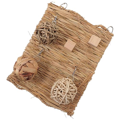 HAPINARY 1 Set Heumatte, Hasenmatte, Hasen Schnüffelmatte, Kleintierspielzeug, Kaninchen Strohmatte, Hasen Naturstroh, Gewebtes Bett, Tierbettmatte, Kleine Hamster Schlafmatte, Tier HAPINARY 1 Set Heumatte, Hasenmatte, Hasen Schnüffelmatte, Kleintierspielzeug, Kaninchen Strohmatte, Hasen Naturstroh, Gewebtes Bett, Tierbettmatte, Kleine Hamster Schlafmatte, Tier von HAPINARY