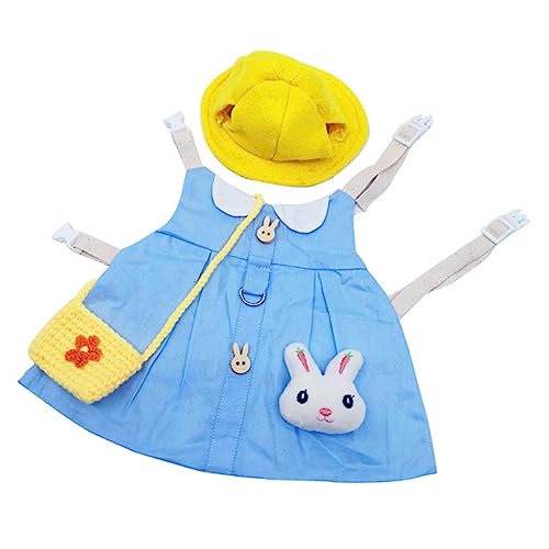 HAPINARY Haustier Geschirr Kleidung Set Kaninchen Dressing Leine Hut Zubehör Kit für Bunny Dutch Hamster zufällige Design HAPINARY Haustier Geschirr Kleidung Set Kaninchen Dressing Leine Hut Zubehör Kit für Bunny Dutch Hamster zufällige Design von HAPINARY