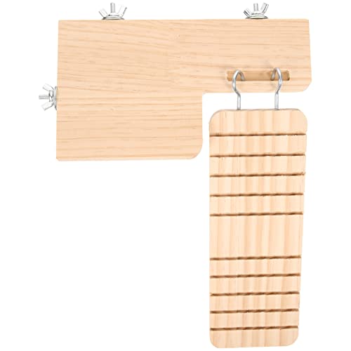 HAPINARY Holzleiterbrücke Für Hamsterkäfig Sicherer Vogel-Hamster-Spielzeug-plattformleiterständer Zufälliger Stil von HAPINARY