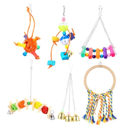 HAPINARY Papagei Spielzeug Set Vogel Schaukel Spielzeug Barsch Stehen Für Papageien Baumwolle Seil Schaukeln Vogel Barsch Sicher HAPINARY Papagei Spielzeug Set Vogel Schaukel Spielzeug Barsch Stehen Für Papageien Baumwolle Seil Schaukeln Vogel Barsch Sicher von HAPINARY