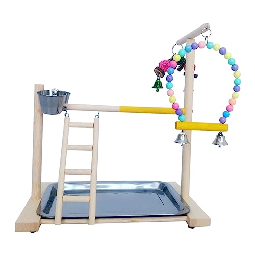 HAPINARY Papageienständer Spielzeug Vogelspielzeug Regal Leiter für Papageien Spielzeug für Nymphensittiche Sittiche sicheres Material Verwendung im Homeoffice zufällige Farbe von HAPINARY
