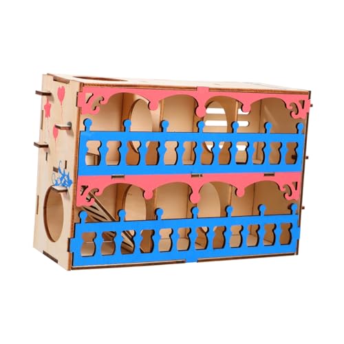 HAPINARY Hamster-Spiellabyrinth 4-teiliges Hamster-Labyrinth-Spielzeug-Set hölzerner Hindernisparcours Haustierspielzeug Kleintier-Labyrinth Haustier-Spielhaus Haustier-Übungsspielzeug HAPINARY Hamster-Spiellabyrinth 4-teiliges Hamster-Labyrinth-Spielzeug-Set hölzerner Hindernisparcours Haustierspielzeug Kleintier-Labyrinth Haustier-Spielhaus Haustier-Übungsspielzeug von HAPINARY