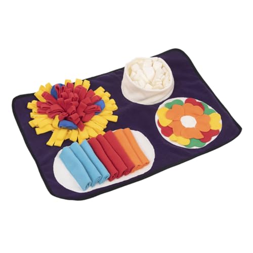 HAPINARY Hunde-schnüffelmatte Aus Polarfleece Zum Verstecken Von Snacks Haustierspielzeug Zur Nahrungssuche Für Spaß Und Training HAPINARY Hunde-schnüffelmatte Aus Polarfleece Zum Verstecken Von Snacks Haustierspielzeug Zur Nahrungssuche Für Spaß Und Training von HAPINARY