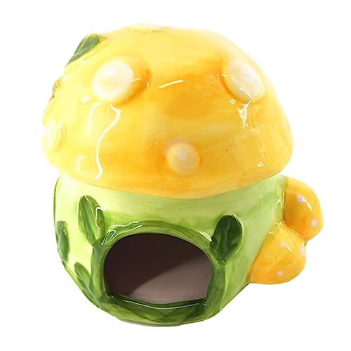 HAPINARY 1pc Keramik Hamster Nest Keramik Bett Kühlung Schlafen Pilz Haustier Bettwäsche Für Couch Auto Reise HAPINARY 1pc Keramik Hamster Nest Keramik Bett Kühlung Schlafen Pilz Haustier Bettwäsche Für Couch Auto Reise von HAPINARY