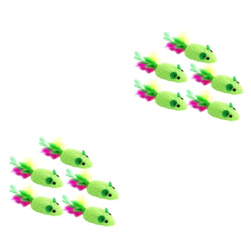 HAPINARY 10 STK Katze gewebtes Mausspielzeug interaktives Spielzeug Kitten Spielzeug Katzenangel Katzen spielsachen grüne Tiere Spielzeug Katzen- -Spielzeug gewebte Green HAPINARY 10 STK Katze gewebtes Mausspielzeug interaktives Spielzeug Kitten Spielzeug Katzenangel Katzen spielsachen grüne Tiere Spielzeug Katzen- -Spielzeug gewebte Green von HAPINARY