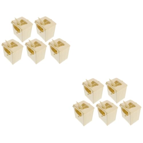 HAPINARY 2sets Vogel Nistkasten Nymphensittich Conure Sittich Zucht Box Einfache Reinigung Robust Kunststoff Material 5 Stücke * 2 von HAPINARY