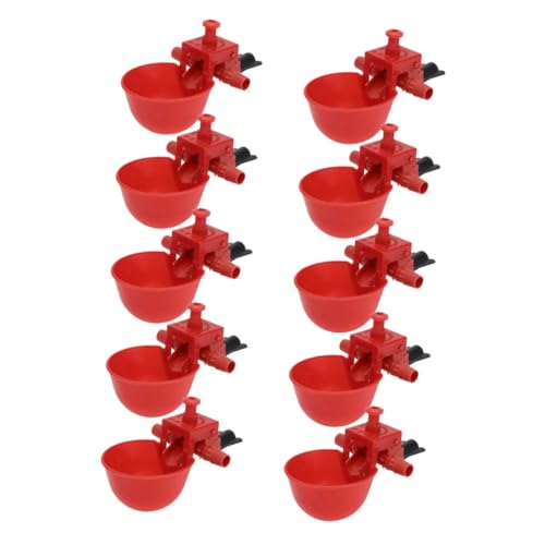 HAPINARY Rotes Vogeltränke-Set aus Kunststoff 10-teilig für Hühner Tauben Tränke automatische Geflügeltränke einfach zu bedienen HAPINARY Rotes Vogeltränke-Set aus Kunststoff 10-teilig für Hühner Tauben Tränke automatische Geflügeltränke einfach zu bedienen von HAPINARY