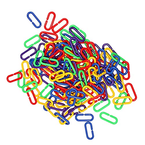 HAPINARY 100 Stücke Kunststoff Clips Vogel Kette Haken Für Käfig Nymphensittich Spielzeug Papagei Kette Links HAPINARY 100 Stücke Kunststoff Clips Vogel Kette Haken Für Käfig Nymphensittich Spielzeug Papagei Kette Links von HAPINARY