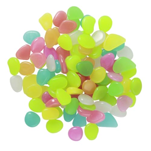 HAPINARY Glow Dark Pebble Steine für Aquarium 100 stücke Leuchtende Kopfsteinpflaster Aquarium HAPINARY Glow Dark Pebble Steine für Aquarium 100 stücke Leuchtende Kopfsteinpflaster Aquarium von HAPINARY