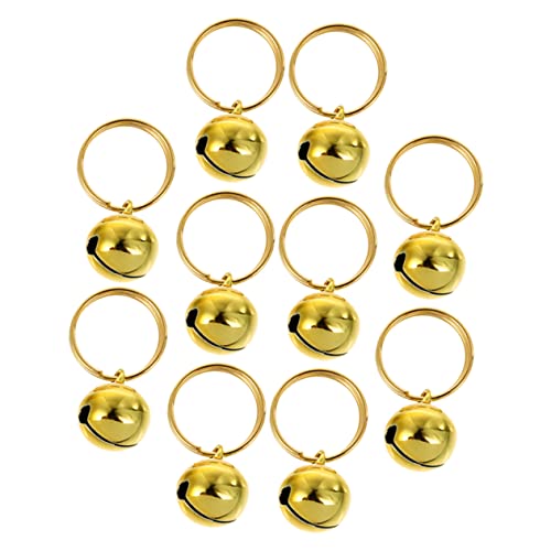 HAPINARY 10er-Pack Glöckchen Für Das Von Haustieren Und Hunden Glöckchen Aus Edelstahl Dekoratives Haustierzubehör Für Weihnachtsbasteln von HAPINARY