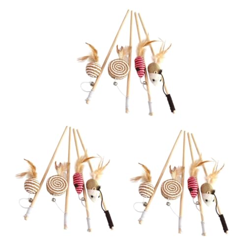 HAPINARY 12 STK Katzenspielzeug Interactive cat Toy Katzenangel Spielzeug Holzstab Spielzeug für Katzen Katze Haustier Spielzeug Katzenbedarf Katzen-Teaser Katze- -Spielzeug Bambus HAPINARY 12 STK Katzenspielzeug Interactive cat Toy Katzenangel Spielzeug Holzstab Spielzeug für Katzen Katze Haustier Spielzeug Katzenbedarf Katzen-Teaser Katze- -Spielzeug Bambus von HAPINARY