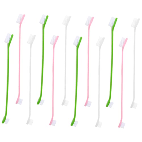 HAPINARY Hundebürste Für Welpen 12er-Pack Dual-zahnbürsten-Set Hundezahnreinigung Haustierzahnbürstenersatz HAPINARY Hundebürste Für Welpen 12er-Pack Dual-zahnbürsten-Set Hundezahnreinigung Haustierzahnbürstenersatz von HAPINARY