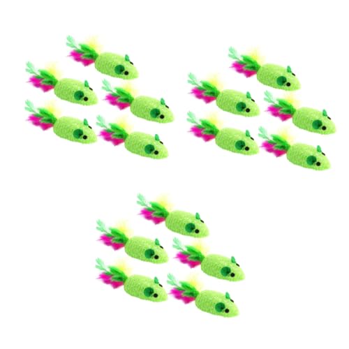 HAPINARY 15stücke Woven Mouse Toy Für Katzen Interaktive Spielzeuge Aus Langlebig Und Attraktiv Für Katzen Und Kätzchen Zum Spielen Und Beschäftigen von HAPINARY