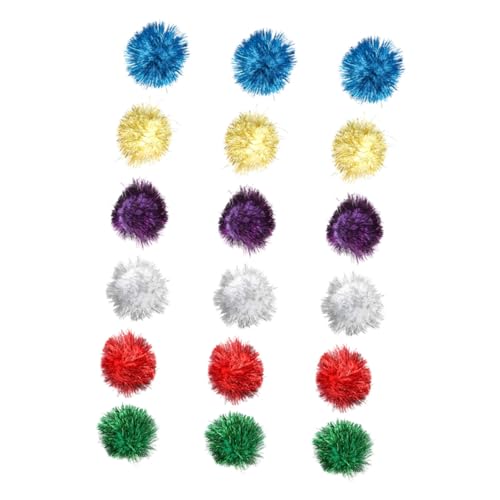 HAPINARY 18 Stück Spielzeugbälle Glitzerbälle für Katzen Interaktives Spielzeug zum Jagen und Springen Spielsachen in zufälliger Farbe HAPINARY 18 Stück Spielzeugbälle Glitzerbälle für Katzen Interaktives Spielzeug zum Jagen und Springen Spielsachen in zufälliger Farbe von HAPINARY