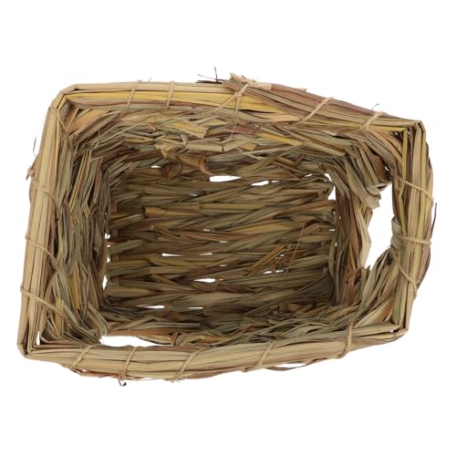 HAPINARY Hamster-strohversteck - Haustier-verstecknest Hamsterkäfig-zubehör Meerschweinchen-versteck-Spielzeug HAPINARY Hamster-strohversteck - Haustier-verstecknest Hamsterkäfig-zubehör Meerschweinchen-versteck-Spielzeug von HAPINARY