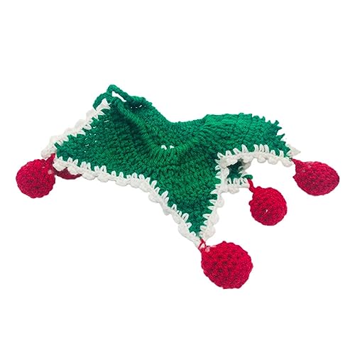 HAPINARY Weihnachten Haustier Halsband Katzenhalsband Wollfaden Lätzchen Festliches Bequemes Haustierhalsband von HAPINARY
