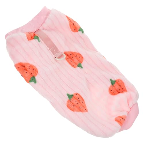 HAPINARY 1Pc Haustier Weste gemütliche warme Welpen entzückende Kirsche Muster Hund Pullover Winter Kleidung rosa Erdbeere L HAPINARY 1Pc Haustier Weste gemütliche warme Welpen entzückende Kirsche Muster Hund Pullover Winter Kleidung rosa Erdbeere L von HAPINARY