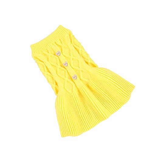 HAPINARY 1stück Pet Hund Katze Frühling Pullover Weicher Wollkleid Gelb XXS Bequeme Zwei-beinige Kleidung Für Kleine Haustiere HAPINARY 1stück Pet Hund Katze Frühling Pullover Weicher Wollkleid Gelb XXS Bequeme Zwei-beinige Kleidung Für Kleine Haustiere von HAPINARY