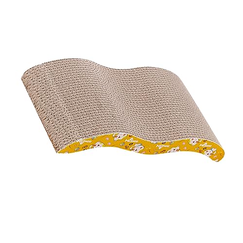 HAPINARY 4 cm Dickes hochdichtes M-förmiges Katzenkratzbrett aus gewelltem Katzenspielzeug für Hauskatzen und Kätzchen HAPINARY 4 cm Dickes hochdichtes M-förmiges Katzenkratzbrett aus gewelltem Katzenspielzeug für Hauskatzen und Kätzchen von HAPINARY