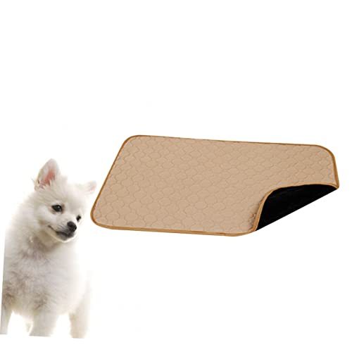 HAPINARY Hunde-PIPI-Pads 1 Stück Waschbares Haustier-PIPI-pad Saugfähige Matte Für Das Toilettentraining Von Haustieren Nicht Hautfreundlich Für Hunde Welpen Katzen Khaki S HAPINARY Hunde-PIPI-Pads 1 Stück Waschbares Haustier-PIPI-pad Saugfähige Matte Für Das Toilettentraining Von Haustieren Nicht Hautfreundlich Für Hunde Welpen Katzen Khaki S von HAPINARY