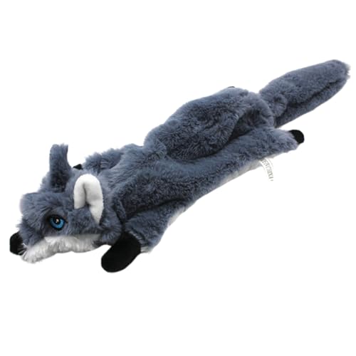 HAPINARY Hunde-Sound-Spielzeug Quietschspielzeug Für Haustier Kauspielzeug Plüsch-soundspielzeug Mit Cartoon-Wolf-Muster Größe S Beißschutz-Spielzeug von HAPINARY