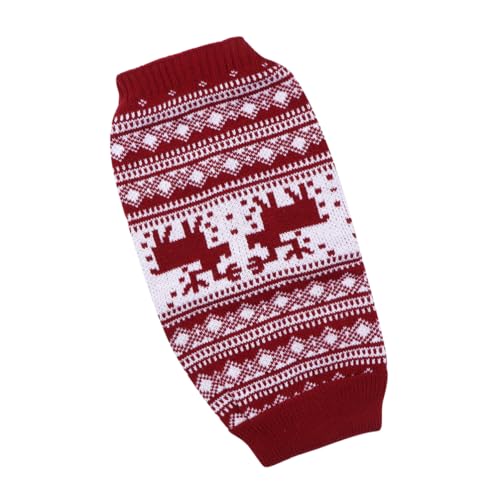 HAPINARY 1Stk Weihnachtskleidung für Hunde Weihnachtskatzenpullover Kleiner Hundepullover Weihnachtspullover Warmer Pullover mit Rollkragen für Haustiere Welpenkleidung rot HAPINARY 1Stk Weihnachtskleidung für Hunde Weihnachtskatzenpullover Kleiner Hundepullover Weihnachtspullover Warmer Pullover mit Rollkragen für Haustiere Welpenkleidung rot von HAPINARY