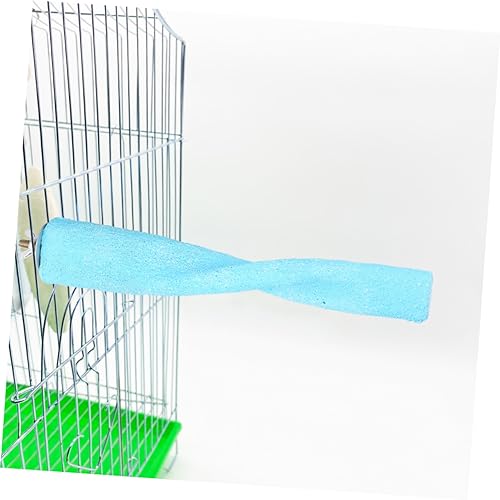 HAPINARY 1stück Parrot Activity Stand Toy Wellenmuster Perch Für Vögel Blau Fördert Balance Und Krallenpflege Im Käfig Leicht Zu Installieren Und Sicher Für Haustiere von HAPINARY