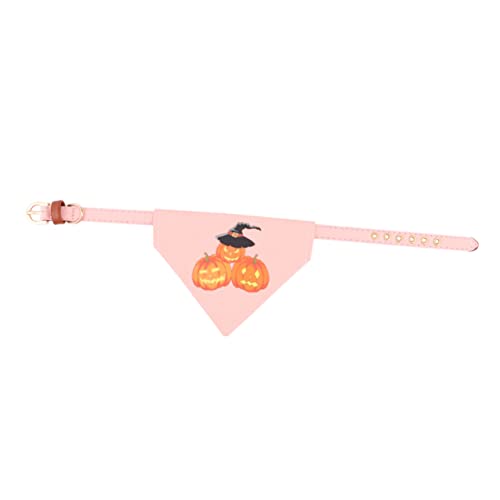 HAPINARY 1stück Halloween Haustier Mit Kürbis-Druck Abnehmbares Hundehalsband Liebevolles Futtertuch Für Hunde Und Rosa HAPINARY 1stück Halloween Haustier Mit Kürbis-Druck Abnehmbares Hundehalsband Liebevolles Futtertuch Für Hunde Und Rosa von HAPINARY